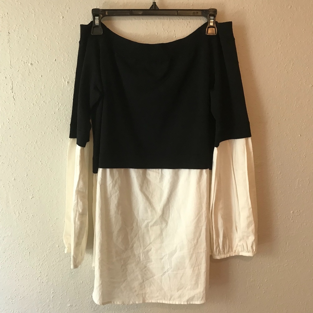 Black and White Twofer Sweater